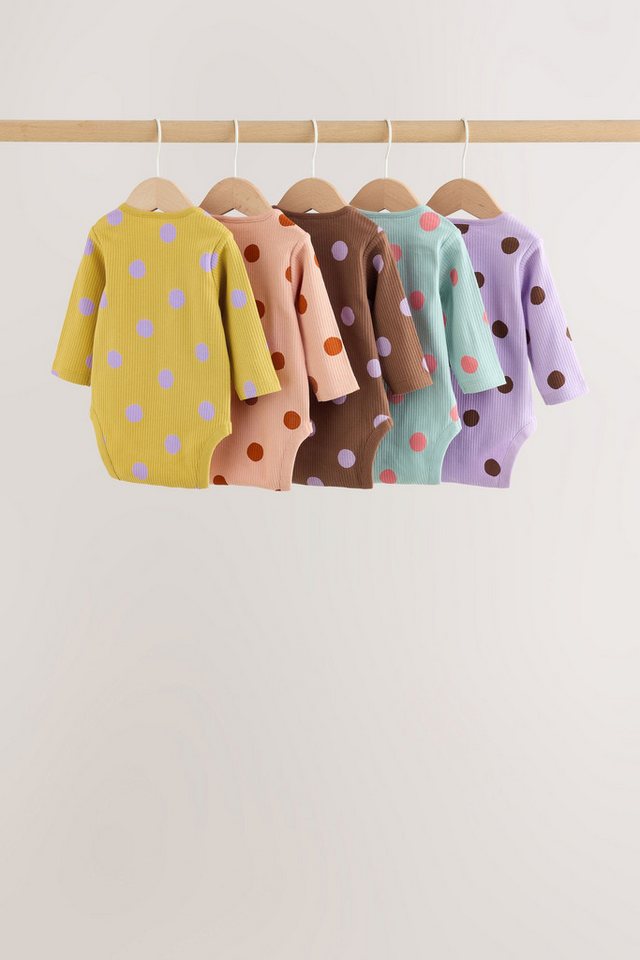 Next Langarmbody Baby-Bodys mit langem Arm, 5er-Pack (5-tlg) – Bild 2 von 5