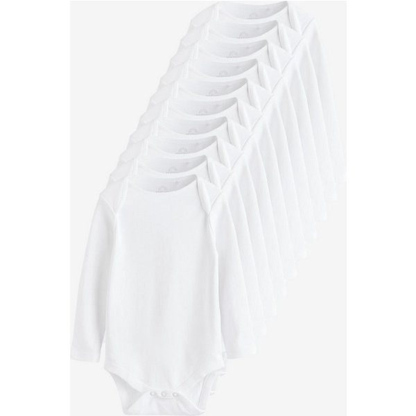 Next Langarmbody Langärmelige Bodys, 10er-Pack (10-tlg)