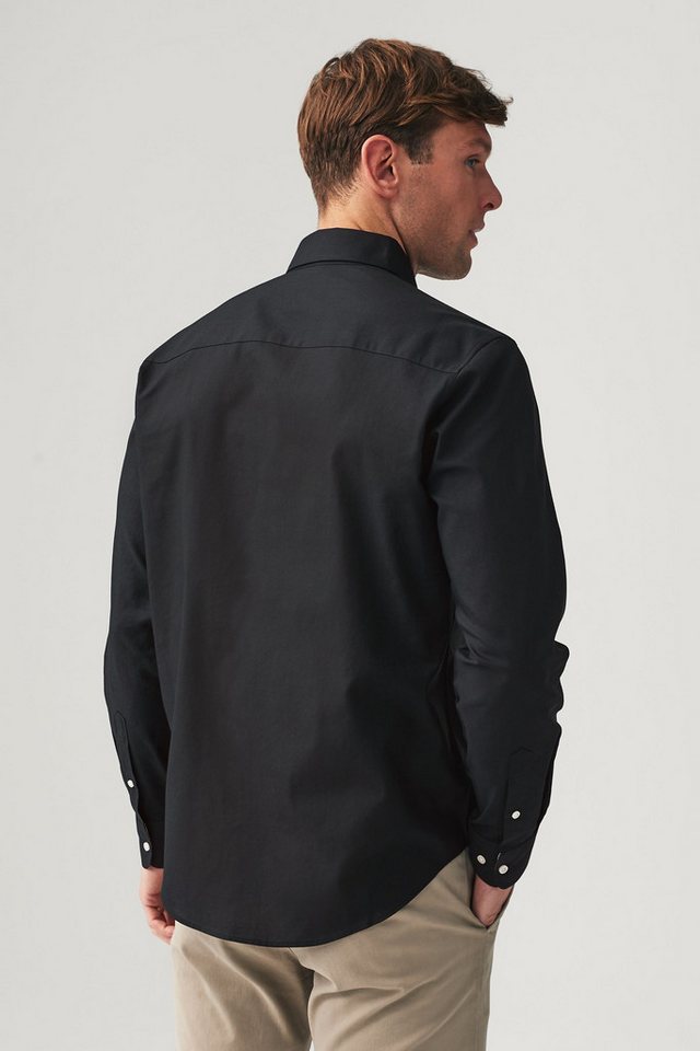 Next Langarmhemd Bügelleichtes Regular Fit Button-down-Oxfordhemd (1-tlg) – Bild 2 von 5