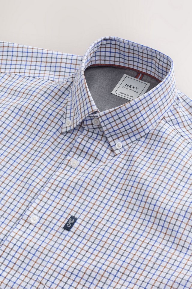 Next Langarmhemd Bügelleichtes Regular Fit Oxford-Button-down-Hemd (1-tlg) – Bild 3 von 5