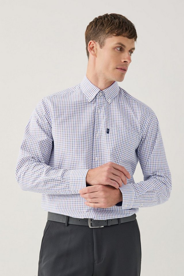 Next Langarmhemd Bügelleichtes Regular Fit Oxford-Button-down-Hemd (1-tlg) – Bild 5 von 5