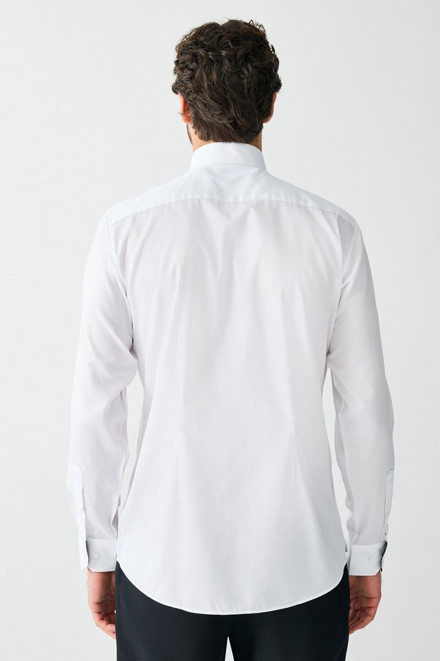 Next Langarmhemd Festliches Slim Fit Hemd mit Kläppchenkragen (1-tlg) – Bild 2 von 5