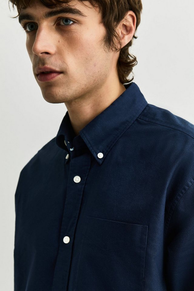Next Langarmhemd N.Premium Regular Fit Oxford-Hemd mit langen (1-tlg) – Bild 4 von 5