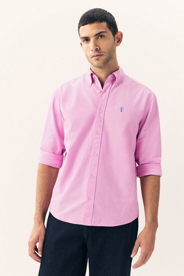 Next Langarmhemd Regular Fit Oxford-Langarmhemd (1-tlg) – Bild 5 von 5