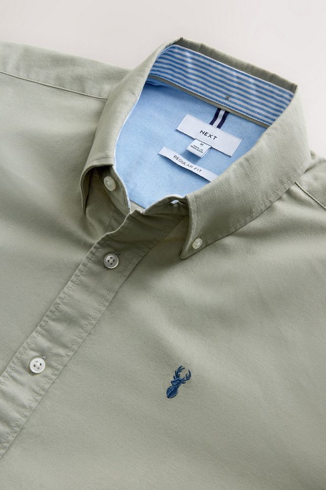 Next Langarmhemd Regular Fit Oxford-Langarmhemd (1-tlg) – Bild 3 von 5
