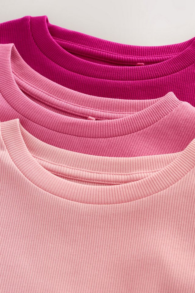 Next Langarmshirt 3er-Pack gerippte Langarmoberteile (3-tlg) – Bild 5 von 5