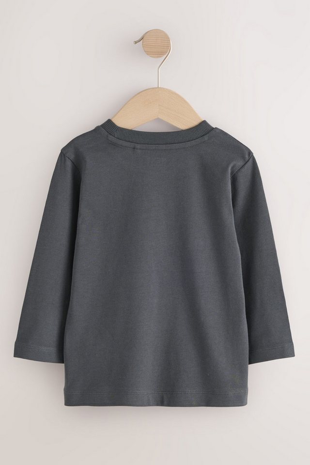 Next Langarmshirt Einfarbiges Shirt (1-tlg) – Bild 2 von 5