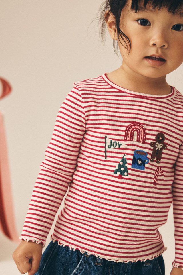 Next Langarmshirt Geripptes Langarmoberteil (1-tlg) – Bild 3 von 5