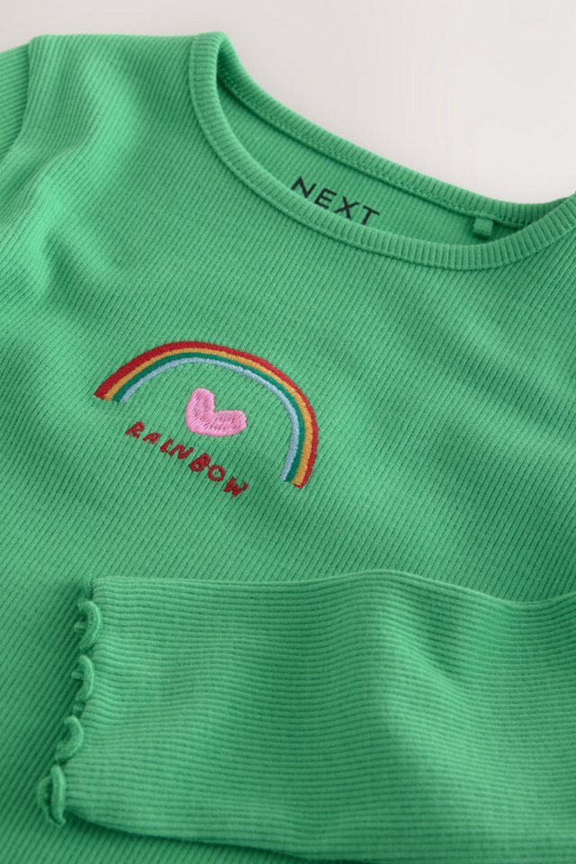 Next Langarmshirt Geripptes Langarmoberteil (1-tlg) – Bild 4 von 5