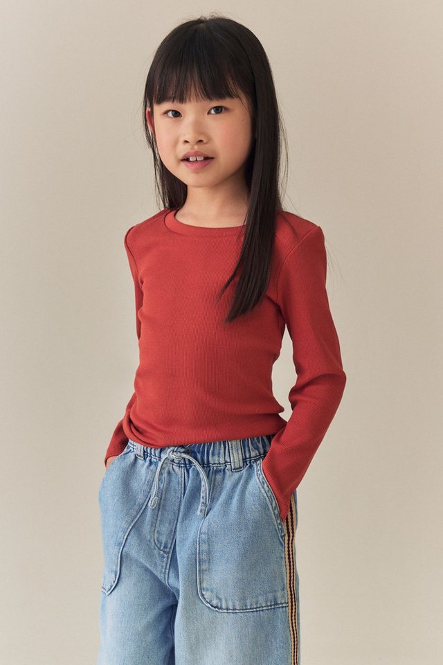 Next Langarmshirt Geripptes Langarmshirt (1-tlg) – Bild 2 von 4