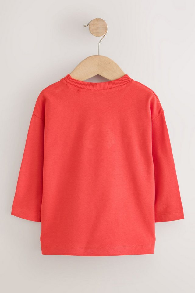 Next Langarmshirt Langarmshirts mit Applikation, 3er-Pack (3-tlg) – Bild 2 von 5