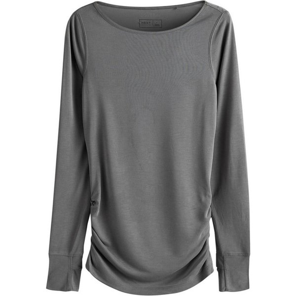 Next Langarmshirt Leichtes Active Langarmoberteil mit Raffung (1-tlg)