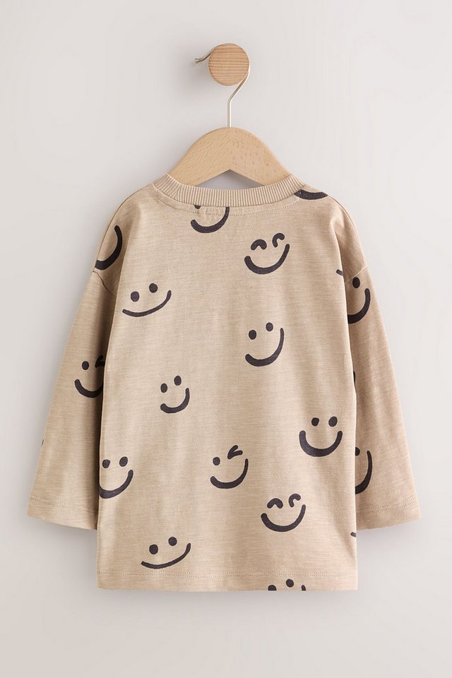 Next Langarmshirt Langarmshirt mit durchgehendem Print, Baumwolle (1-tlg) – Bild 2 von 5