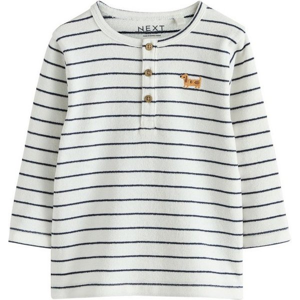Next Langarmshirt Langarmshirt mit Henley-Ausschnitt (1-tlg)