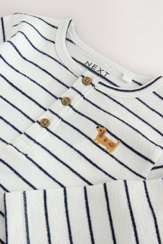 Next Langarmshirt Langarmshirt mit Henley-Ausschnitt (1-tlg) – Bild 4 von 4