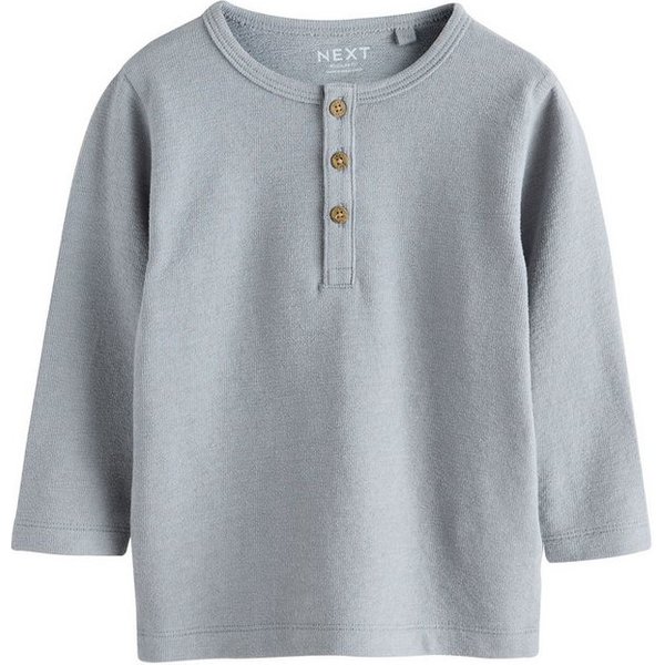 Next Langarmshirt Langarmshirt mit Henley-Ausschnitt (1-tlg)