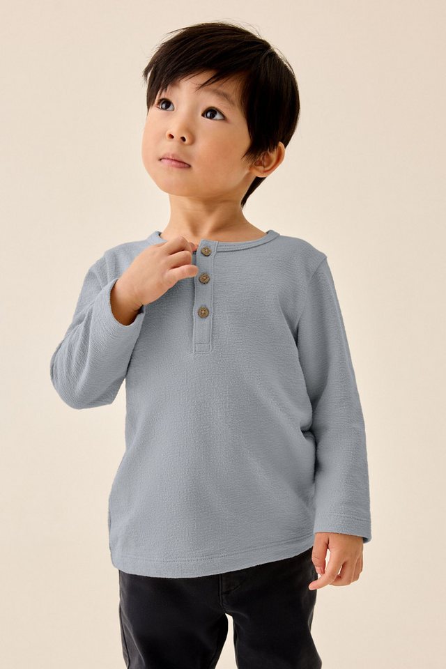 Next Langarmshirt Langarmshirt mit Henley-Ausschnitt (1-tlg) – Bild 4 von 5