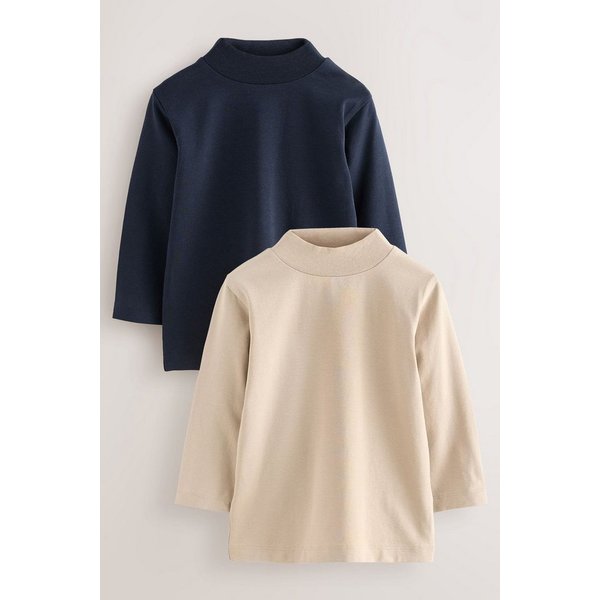Next Langarmshirt Langarmshirt mit Rollkragen im 2er-Pack (2-tlg)