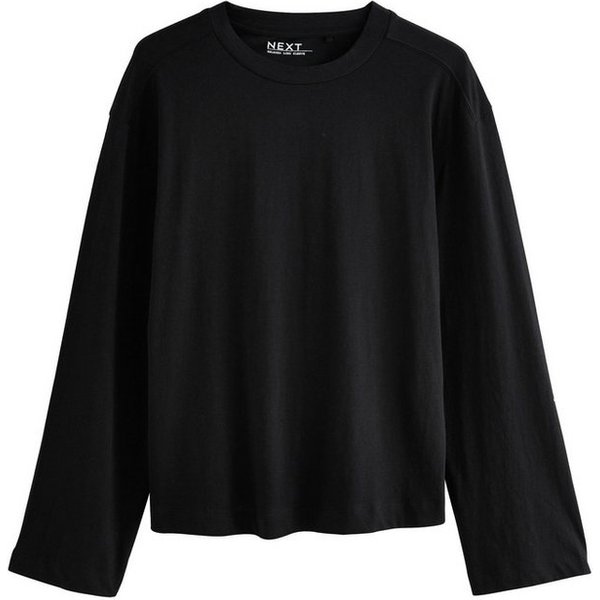 Next Langarmshirt Relaxed Fit Langarmshirt mit Rundhalsausschnitt (1-tlg)