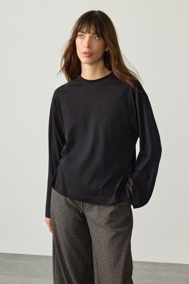 Next Langarmshirt Relaxed Fit Langarmshirt mit Rundhalsausschnitt (1-tlg) – Bild 5 von 5