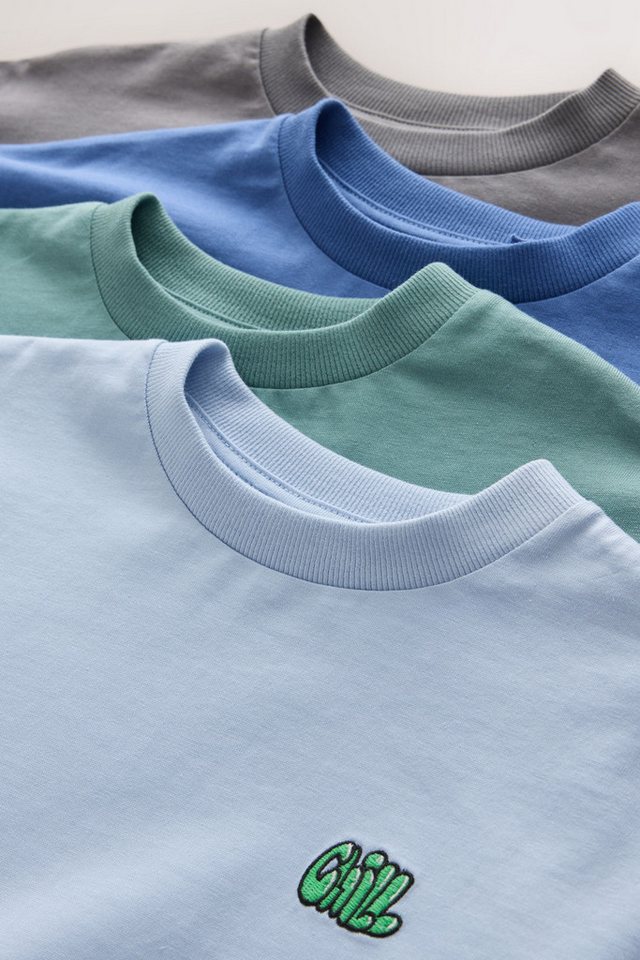 Next Langarmshirt Relaxed Fit Langarmshirts, 4er-Pack (4-tlg) – Bild 4 von 5