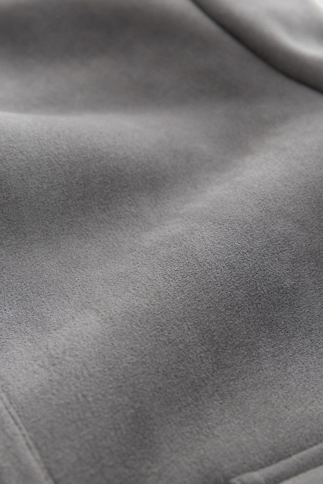Next Lederjacke Jacke aus Velourskunstfell mit Teddyfutter (1-St) – Bild 3 von 5