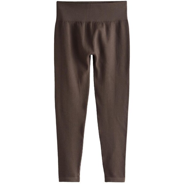 Next Leggings Gerippte, nahtlose Hochbund-Leggings, Kurzgröße (1-tlg)