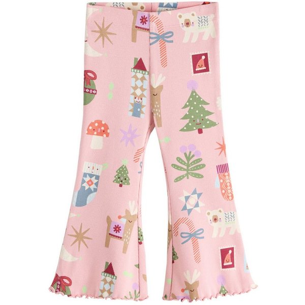 Next Leggings Gerippte Leggings mit Schlag, Weihnachten (1-tlg)