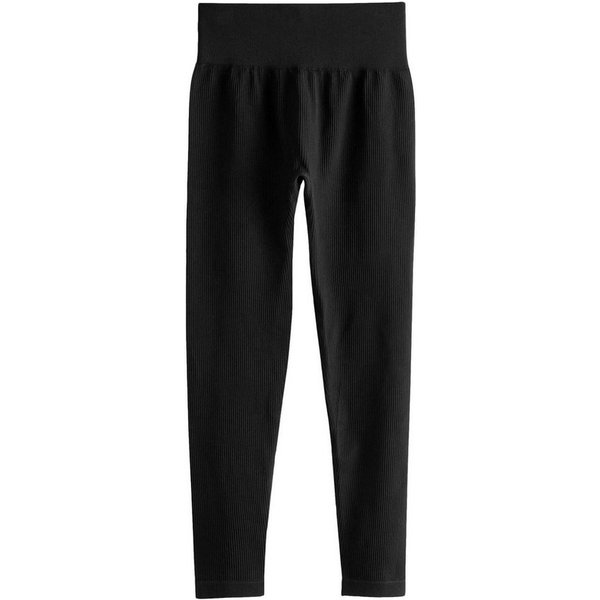 Next Leggings Gerippte, nahtlose Hochbund-Leggings, Kurzgröße (1-tlg)