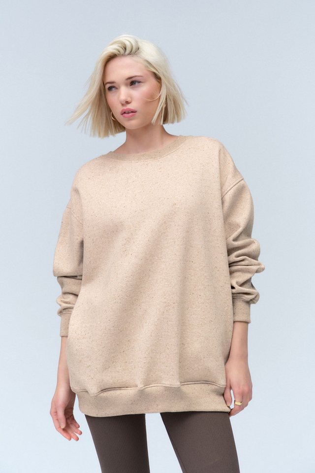 Next Longsweatshirt Angerautes Relaxed Fit Oversized-Sweatshirt (1-tlg) – Bild 5 von 5