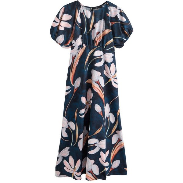 Next Midikleid Midikleid mit Puffärmeln (1-tlg)