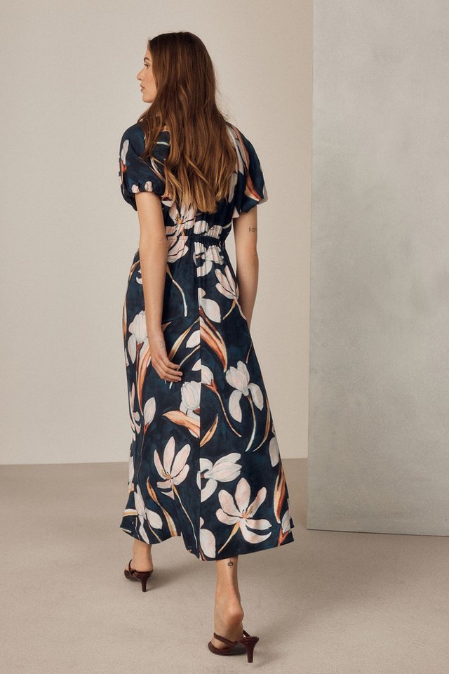 Next Midikleid Midikleid mit Puffärmeln (1-tlg) – Bild 2 von 5