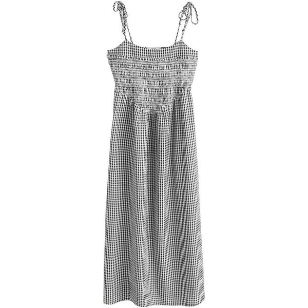 Next Midikleid Sommerliches Midikleid mit Bindedetail (1-tlg)