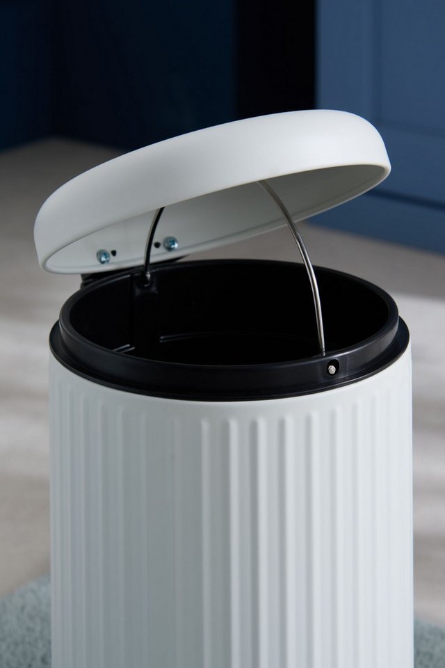 Next Mülleimer Gerippter 3-Liter-Treteimer mit Softclose-Deckel – Bild 2 von 3