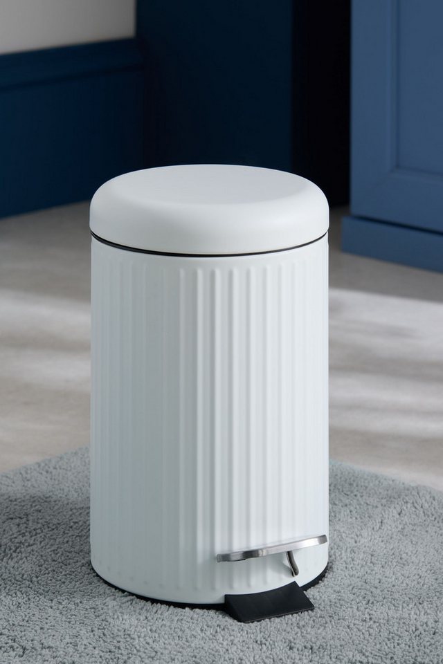 Next Mülleimer Gerippter 3-Liter-Treteimer mit Softclose-Deckel – Bild 3 von 3