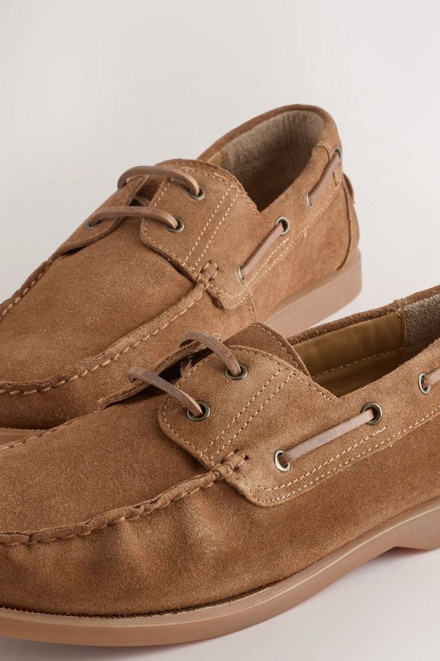 Next N. Premium Bootschuhe aus Leder Bootsschuh – Bild 3 von 5