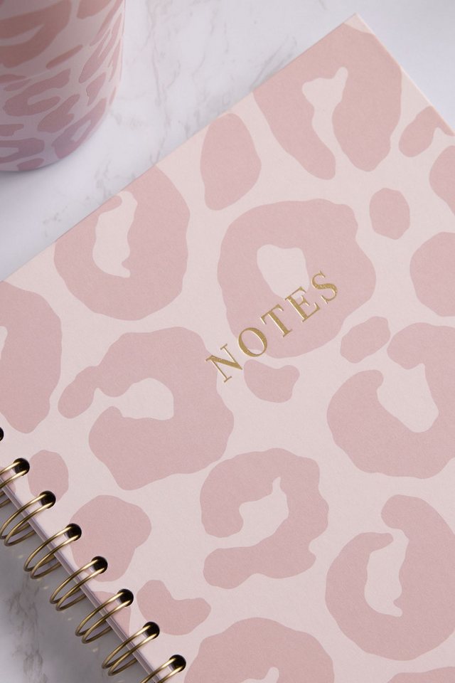 Next Notizbuch B5 liniertes Notizbuch, Leoparden-Print – Bild 5 von 5