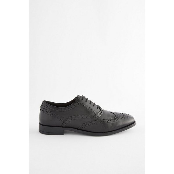 Next Oxford-Brogues aus Leder, weite Passform Budapester