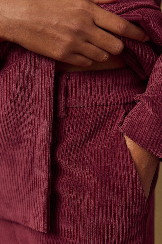 Next Palazzohose Cordhose mit weitem Bein, Kurzgröße (1-tlg) – Bild 5 von 5
