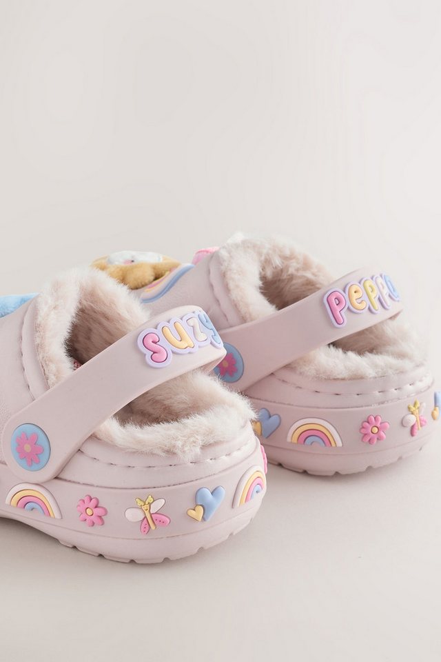 Next Pantoffeln mit flauschigem Futter Peppa Wutz Hausschuh – Bild 4 von 5