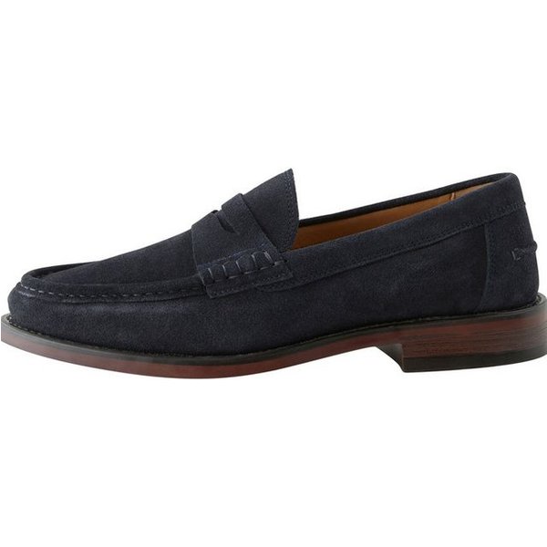 Next Penny Loafer aus Veloursleder, weite Passform Loafer