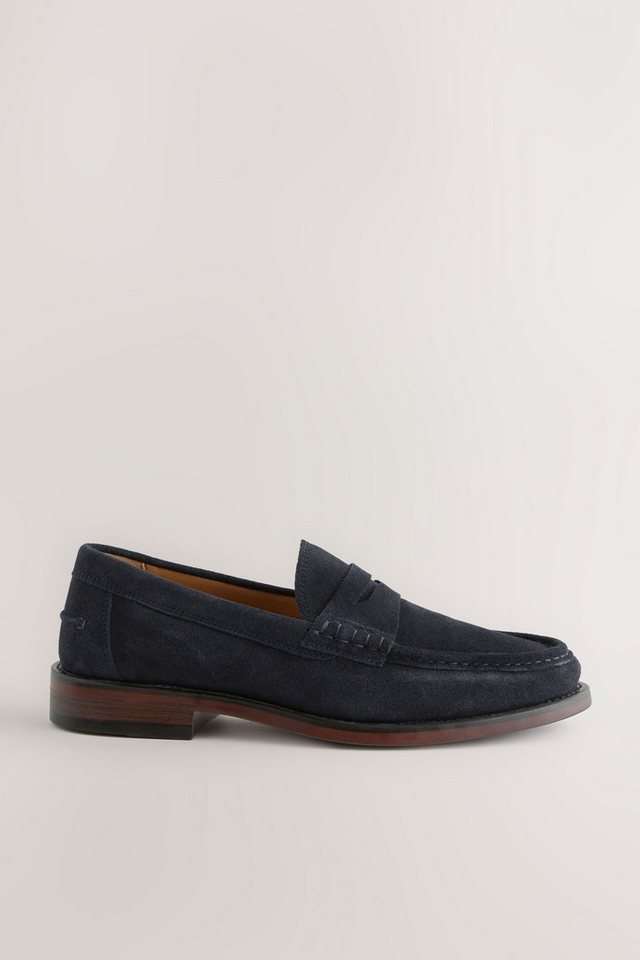 Next Penny Loafer aus Veloursleder, weite Passform Loafer – Bild 2 von 5