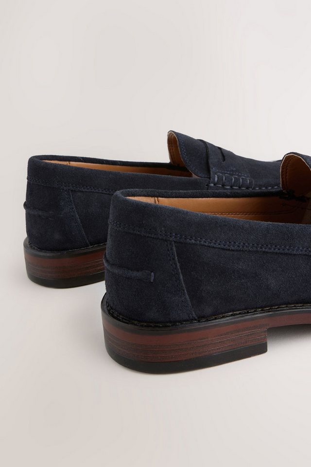 Next Penny Loafer aus Veloursleder, weite Passform Loafer – Bild 3 von 5