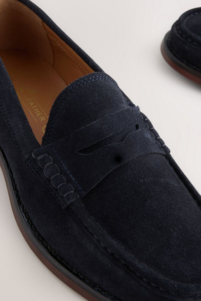 Next Penny Loafer aus Veloursleder, weite Passform Loafer – Bild 4 von 5