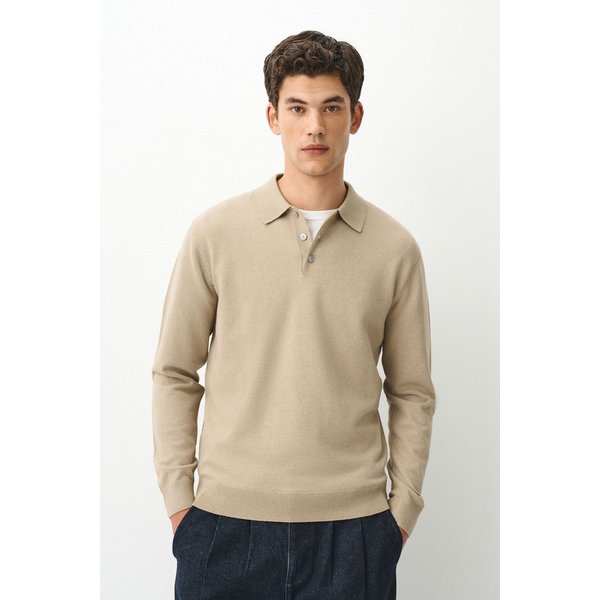 Next Polokragenpullover Essential Regular Fit Poloshirt aus Strick (1-tlg)