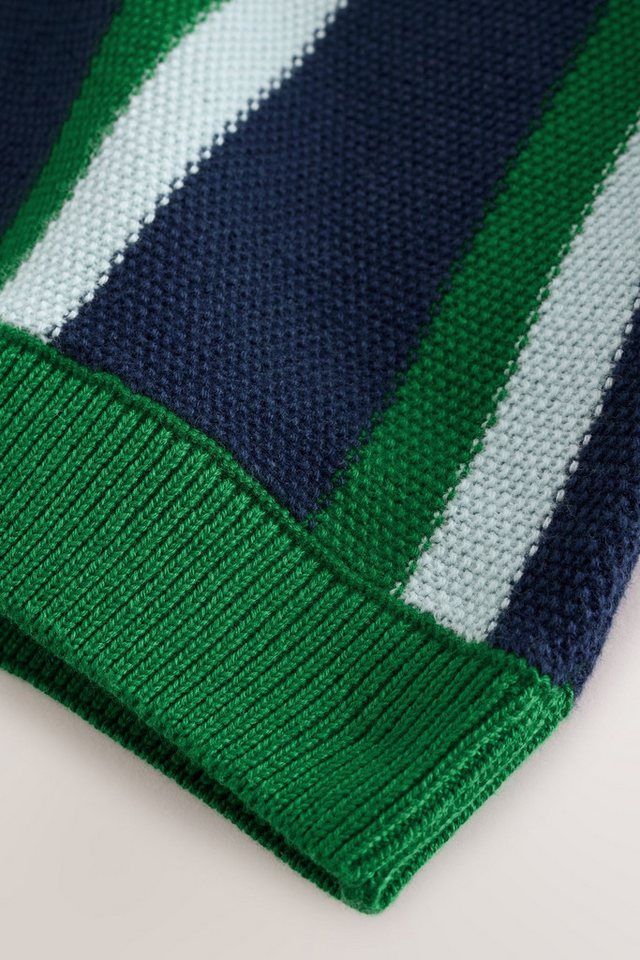 Next Polokragenpullover Gestreiftes Strick-Polohemd (1-tlg) – Bild 4 von 5