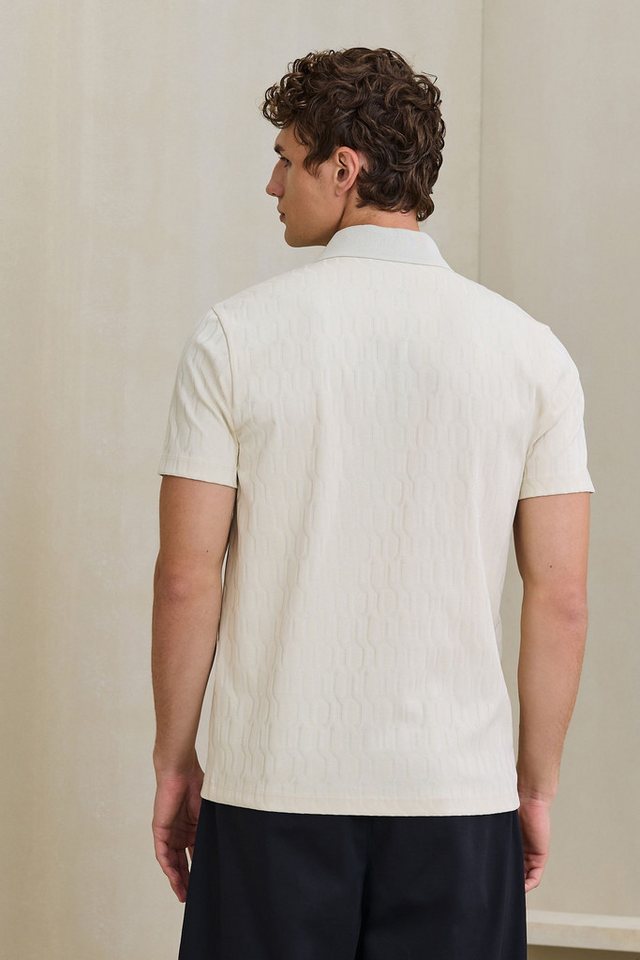 Next Poloshirt Edles Regular Fit Poloshirt mit 1/4-Reißverschluss (1-tlg) – Bild 2 von 4