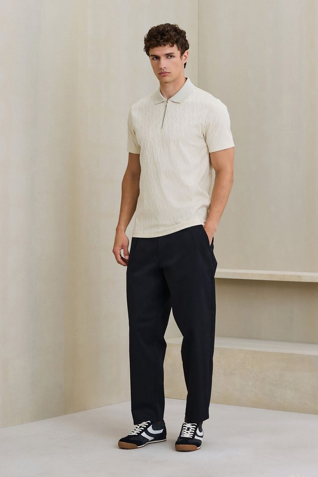 Next Poloshirt Edles Regular Fit Poloshirt mit 1/4-Reißverschluss (1-tlg) – Bild 4 von 4