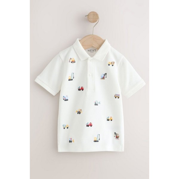 Next Poloshirt Kurzärmeliges, besticktes Poloshirt (1-tlg)