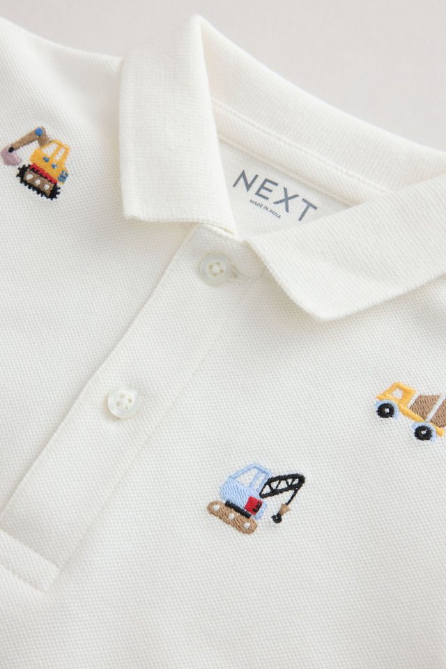 Next Poloshirt Kurzärmeliges, besticktes Poloshirt (1-tlg) – Bild 5 von 5